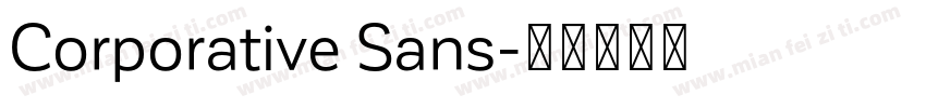 Corporative Sans字体转换